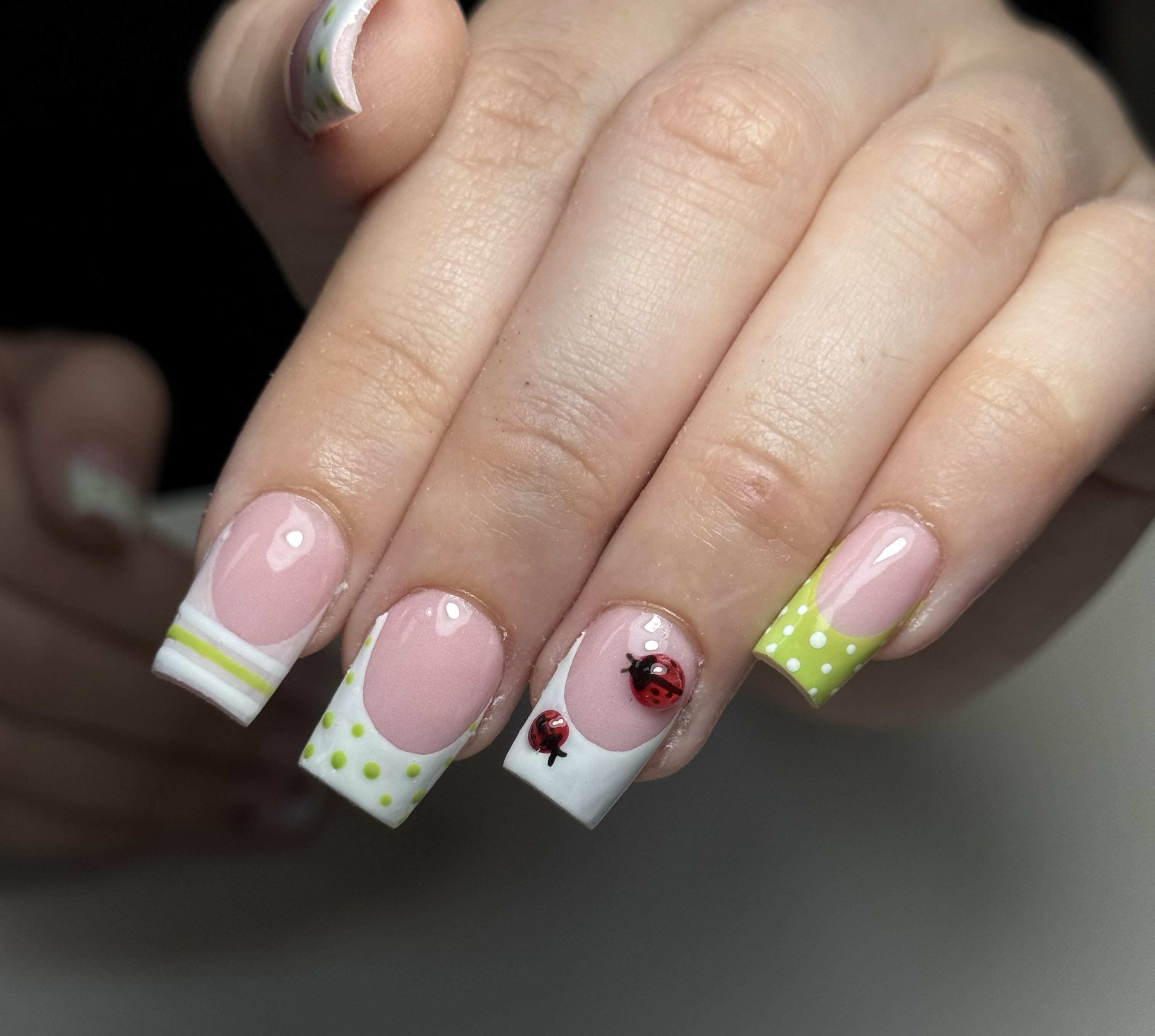 Nail Art by Golden Hill Nail Spa Savannah GA — dipping powder French ombre manicure